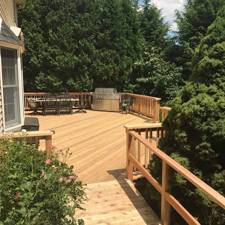 Wooden deck